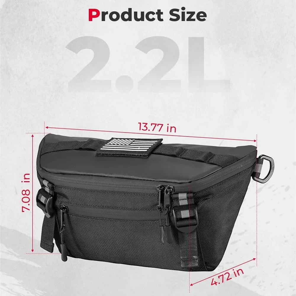 KEMIMOTO Waterproof Motorcycle Handlebar Bag – Front Fork Bag Motorcycle Handlebar Bag Nixie