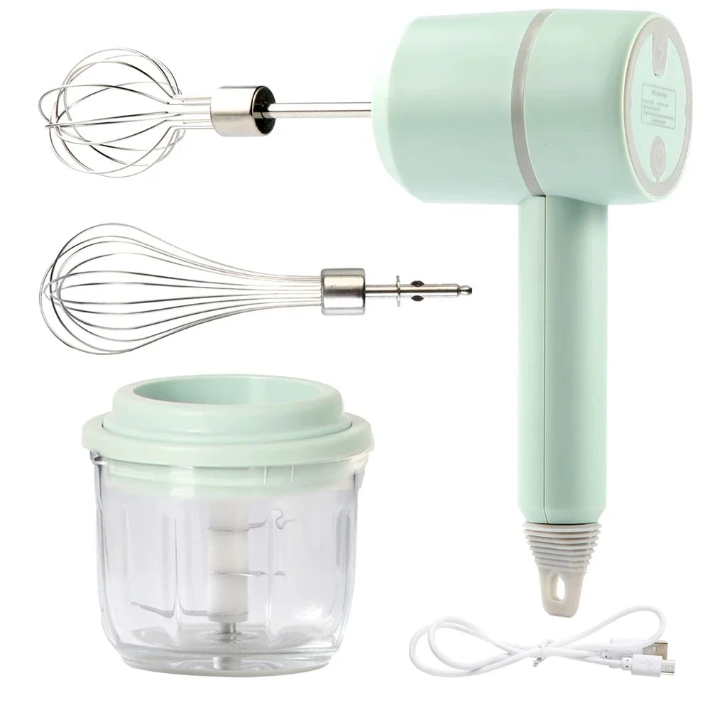 Electric Hand Mixer Set – Egg Beater, Frother & Blender Kit Electric Hand Mixer Nixie