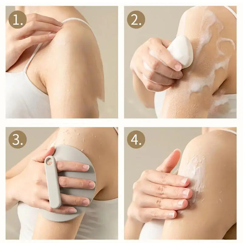 Silicone Exfoliating Bath Scrub Pad – Gentle Body Scrubber