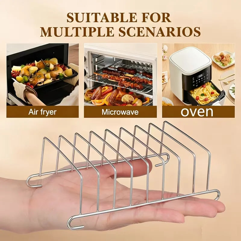 Stainless Steel Air Fryer Toast & Bread Rack – Dishwasher Safe Air Fryer Rack Nixie
