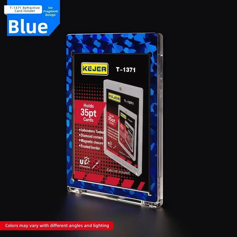 35PT Graded Card Case UV Protection Trading Card Storage Box Trading Card Case Nixie Blue