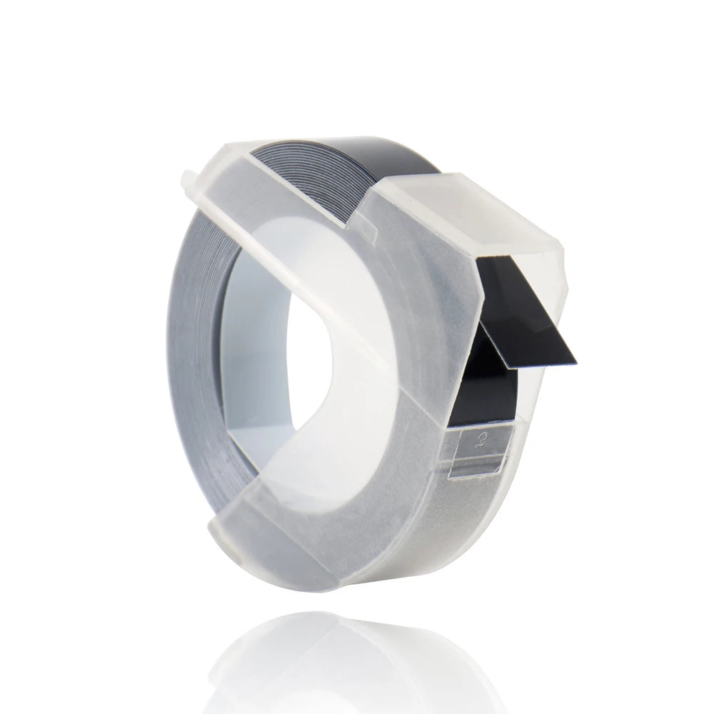 Dymo Compatible 3D Embossing Label Tape 6mm 9mm 12mm PVC