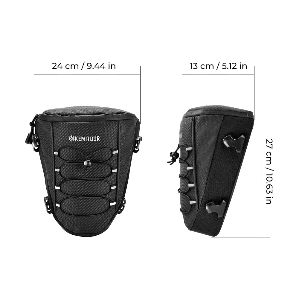 KEMITOUR Waterproof Motorcycle Tail Bag | PVC Rear Seat Bag Motorcycle Tail Bag Nixie