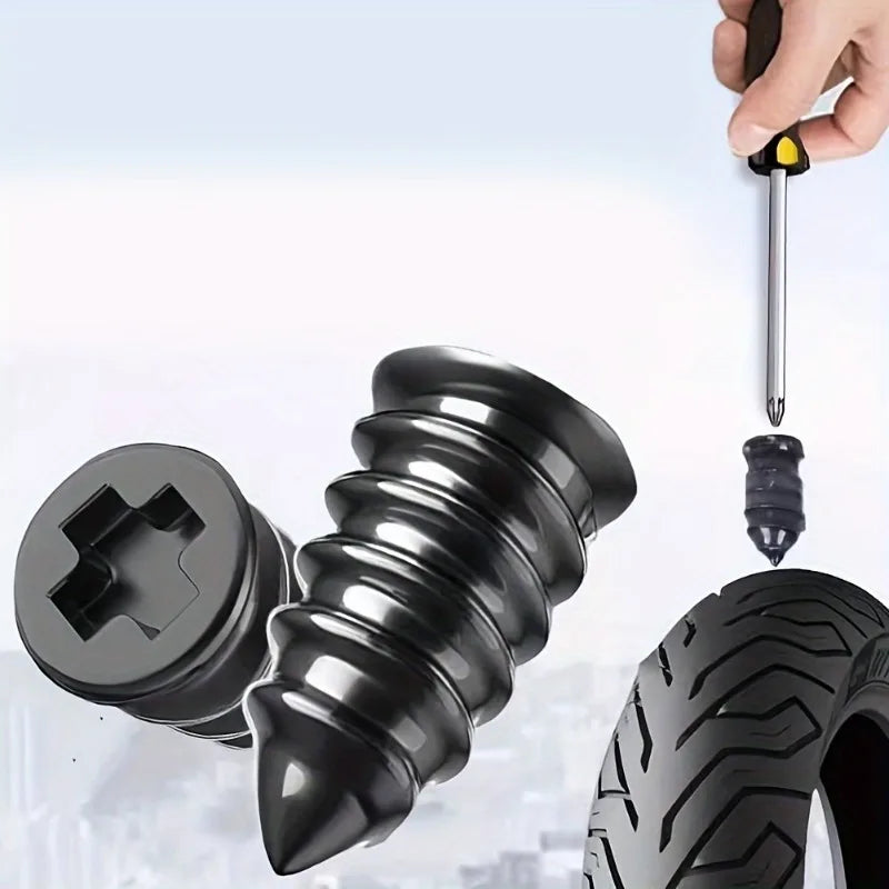 40PCS Spiral Tire Repair Kit – 20 Large & 20 Small Plugs Tire Repair Kit Nixie