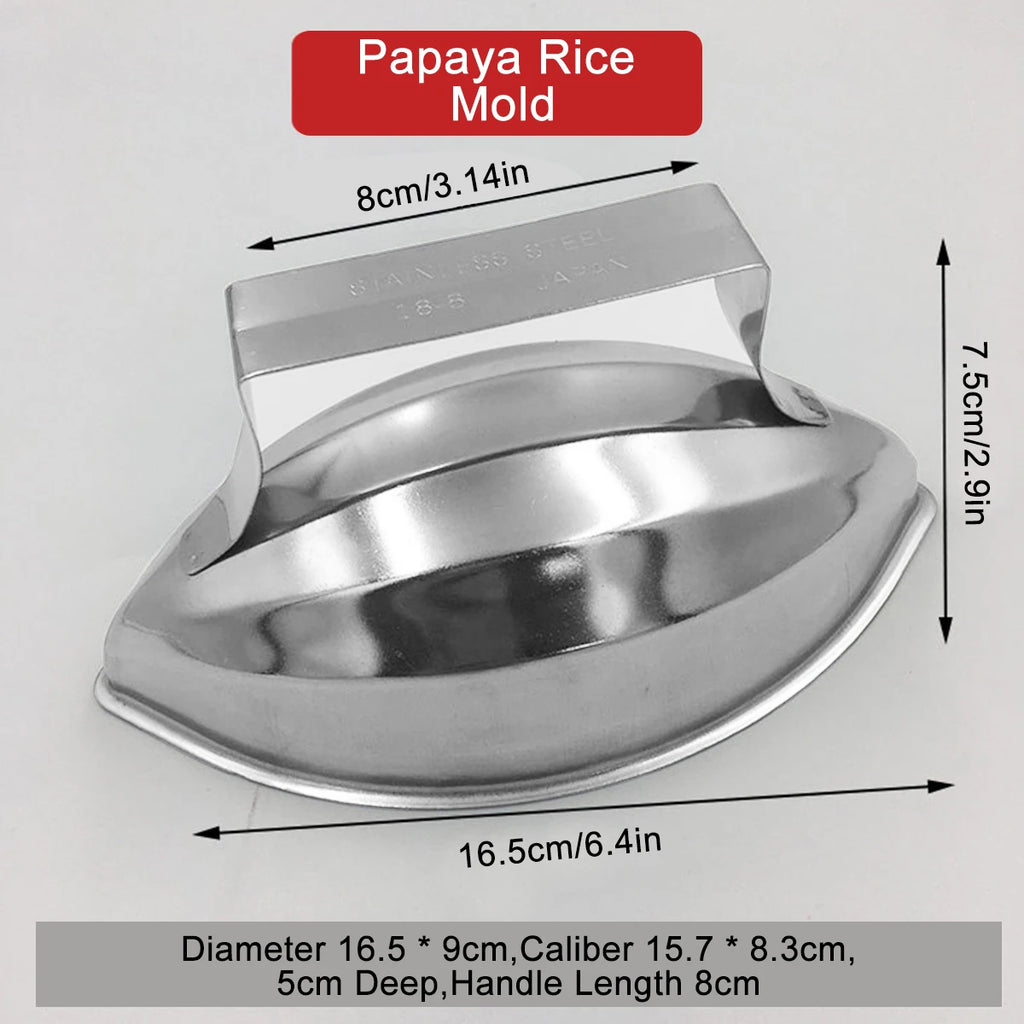 Pumpkin Onigiri Mold – 304 Stainless Steel Rice Ball Shaper Rice Ball Mold Nixie