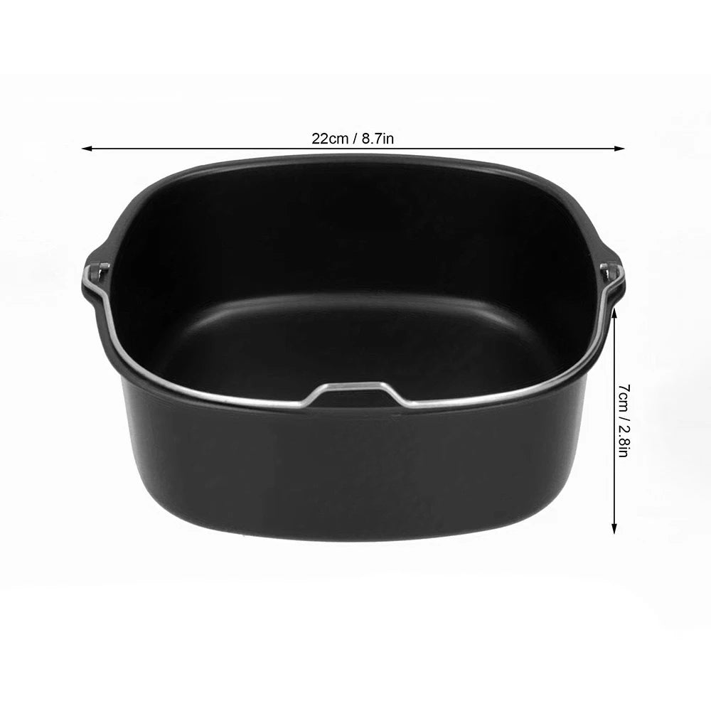Non-Stick Carbon Steel Air Fryer Basket & Baking Pan Baking Pan Nixie