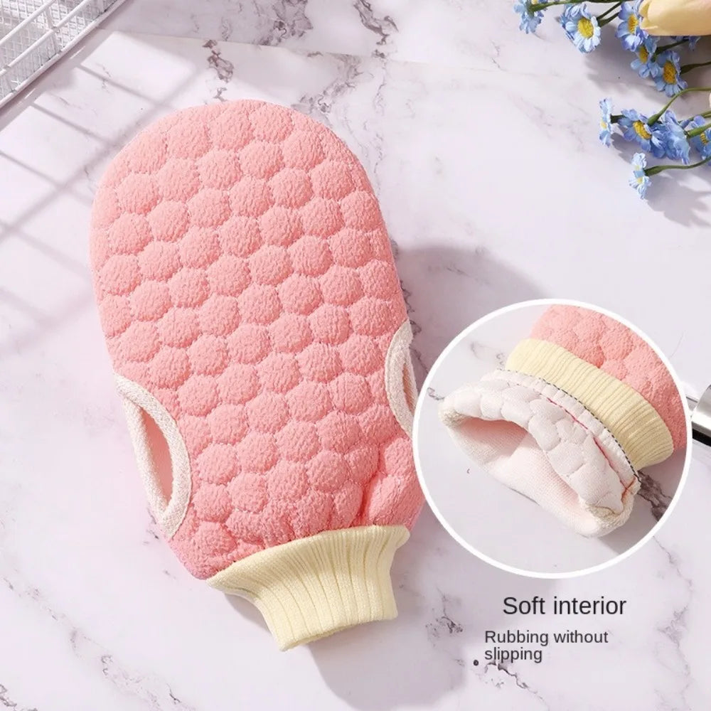 Double-Sided Exfoliating Bath Glove Scrub Mitt for Shower Exfoliating Bath Mitt Nixie