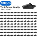 Tent Tarpaulin Clips Anti-Wind Crocodile Clamps – 10/20/50 Pcs Tent Tarpaulin Clips Nixie 100pcs