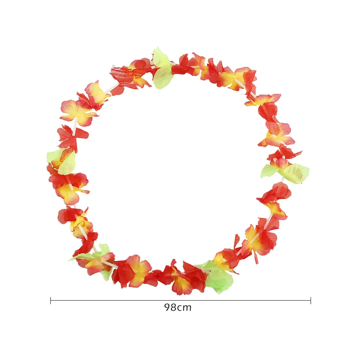 50/100Pcs Hawaiian Flower Lei Necklaces – Luau Party Supplies Party Lei Necklaces Nixie