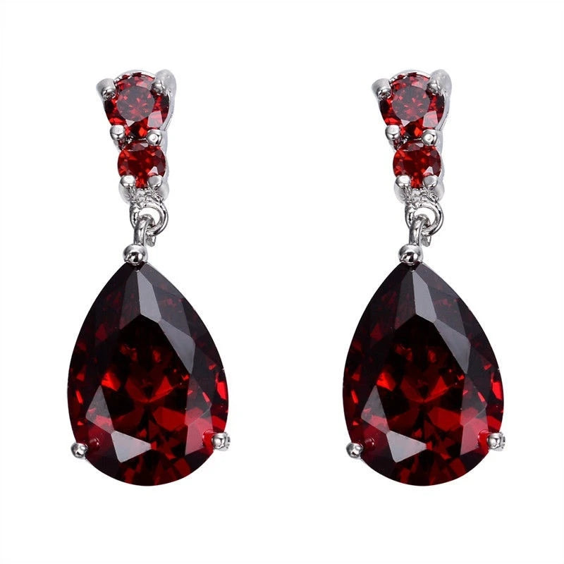 Women's Crystal Teardrop Drop Earrings – Wedding & Party Jewelry