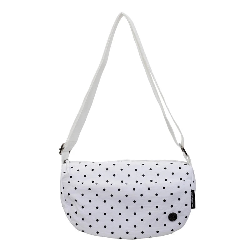 Korean Polka Dot Crossbody Bag – Large Capacity Women's Tote Crossbody Shoulder Bag Nixie