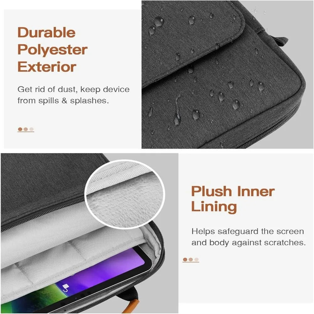 Tablet Laptop Sleeve Case 9–13.3" | Shoulder Strap & Storage Tablet Laptop Sleeve Nixie
