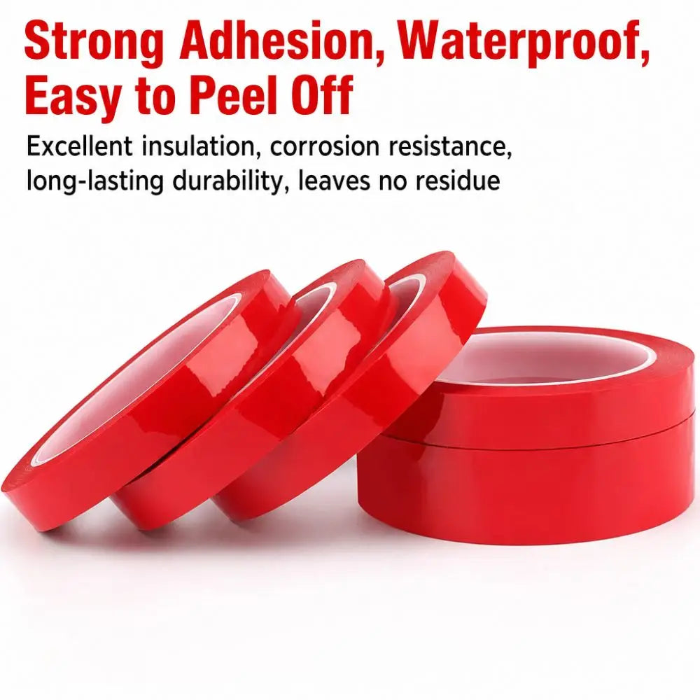 Red Marking Tape 66M Roll – Color Coded PET Tape 3–10mm Marking Tape Nixie