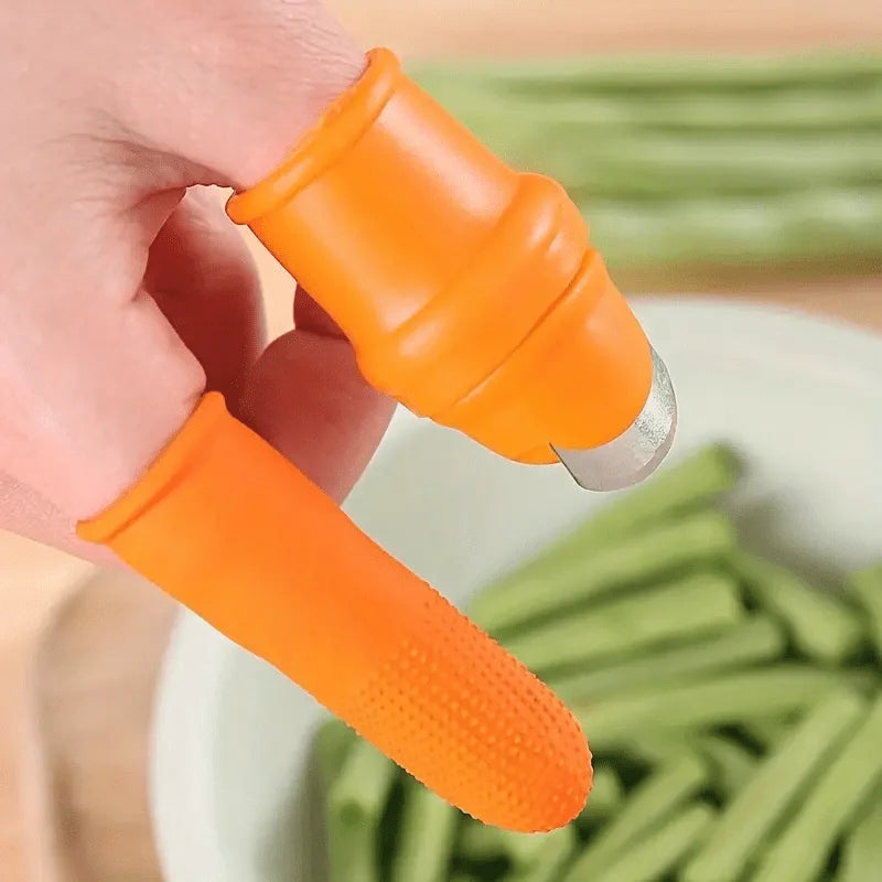 Silicone Finger Guard & Thumb Knife – Safe Kitchen Cutting Tool Kitchen Finger Guard Nixie