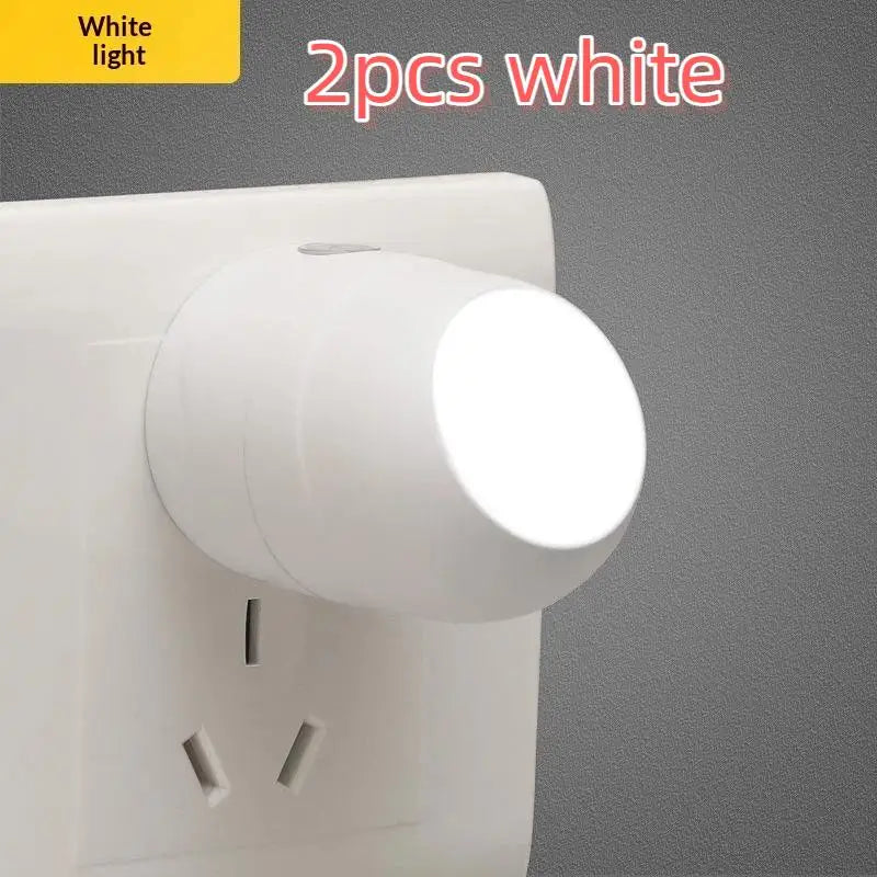 2PCS Auto Sensor LED Night Light for Kids & Nursery – 5V LED Night Light Nixie 2pcs White