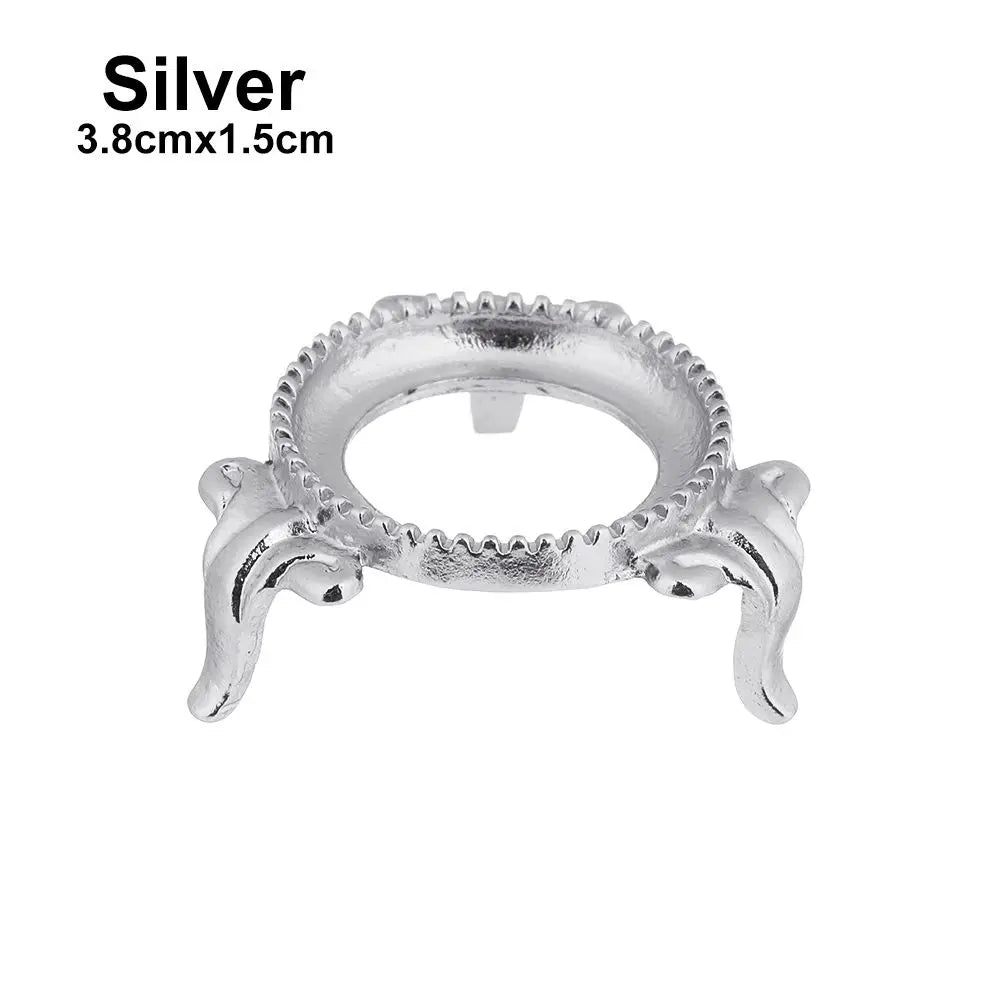 Metal Crystal Ball Holder Display Stand – Glass Sphere Base Crystal Ball Stand Nixie silver 3.8cmx1.5cm