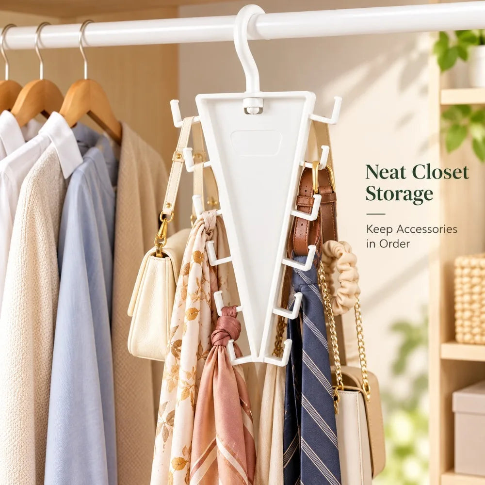 12-Hook Rotatable V-Shape Closet Hanger Organizer Closet Hanger Organizer Nixie