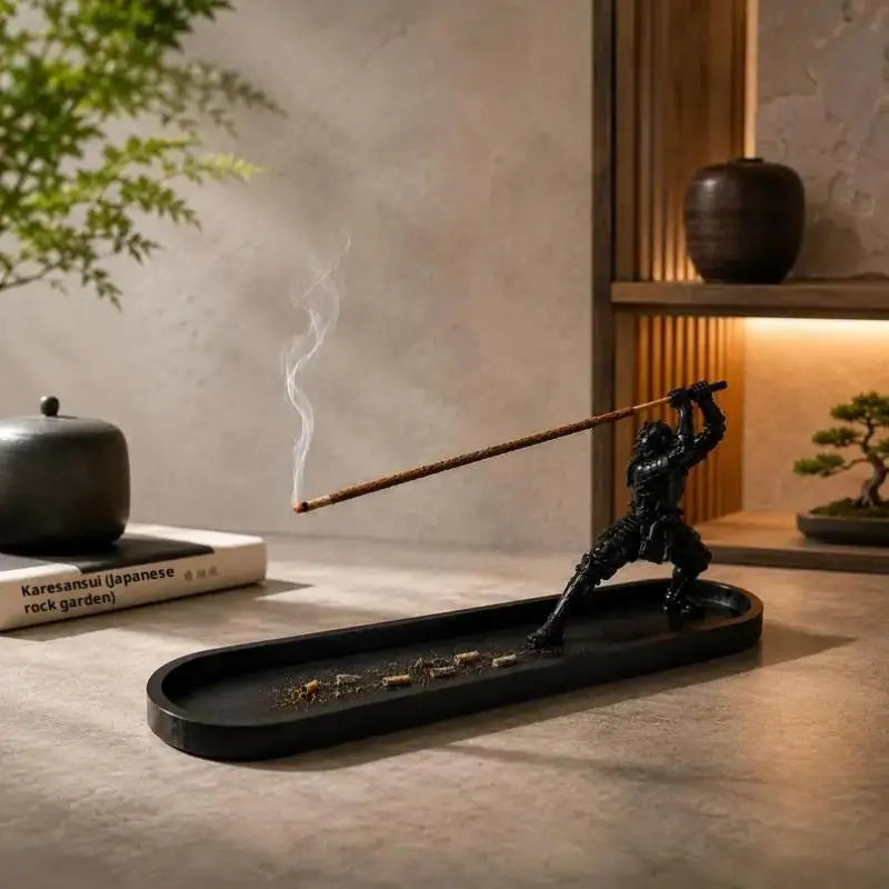 Samurai Incense Holder with Ash Catcher | Zen Home Decor