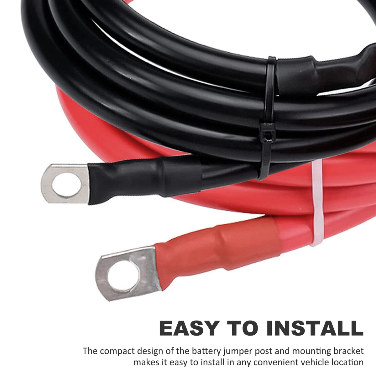 Waterproof Copper Battery Jump Post – Insulated Relocation Kit
