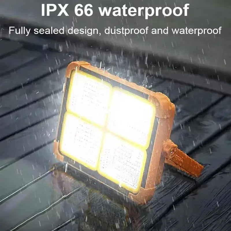 Solar LED Flood Light IP68 Waterproof 25000mAh 5 Modes Solar Flood Light Nixie