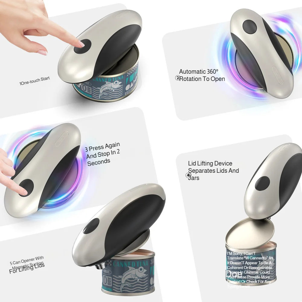 Nixie Electric Can Opener – Rechargeable One-Touch Automatic
