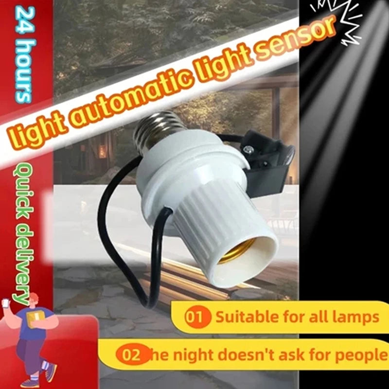 Automatic Day/Night Light Sensor Plug – Auto On/Off Socket
