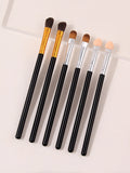 6-Piece Eyeshadow Brush Set – Soft Blending & Sponge Applicators Eyeshadow Brush Set Nixie black