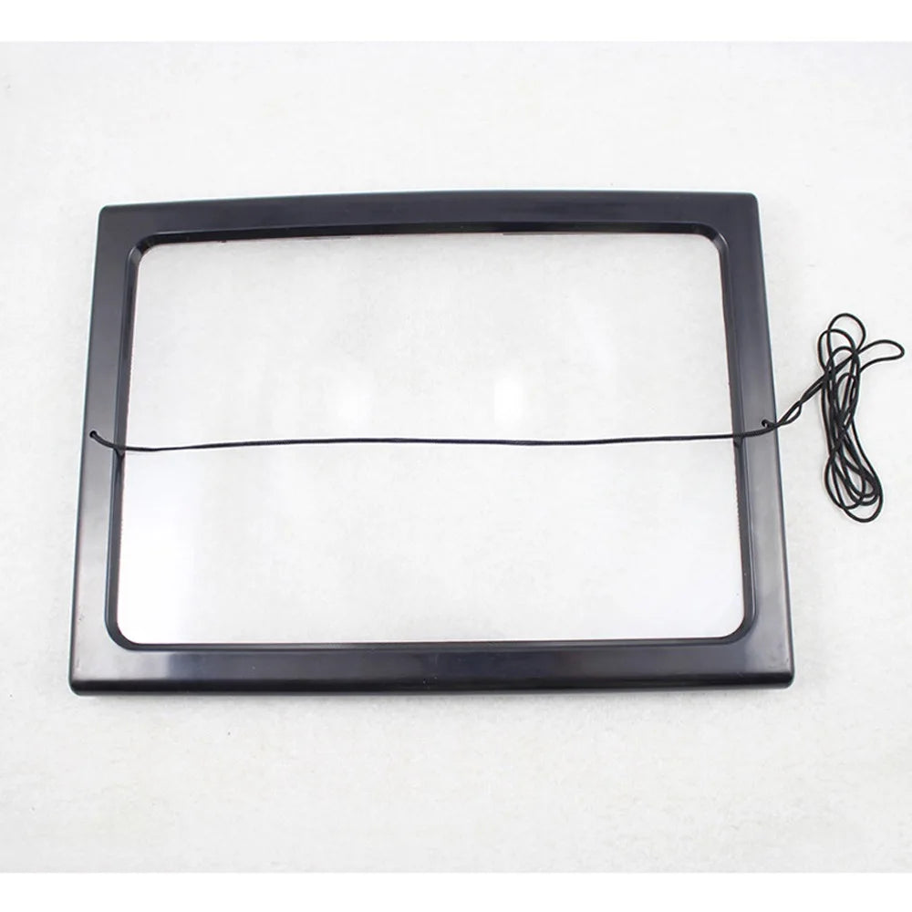 4X LED Full-Page Reading Magnifier with Light for Seniors LED Reading Magnifier Nixie