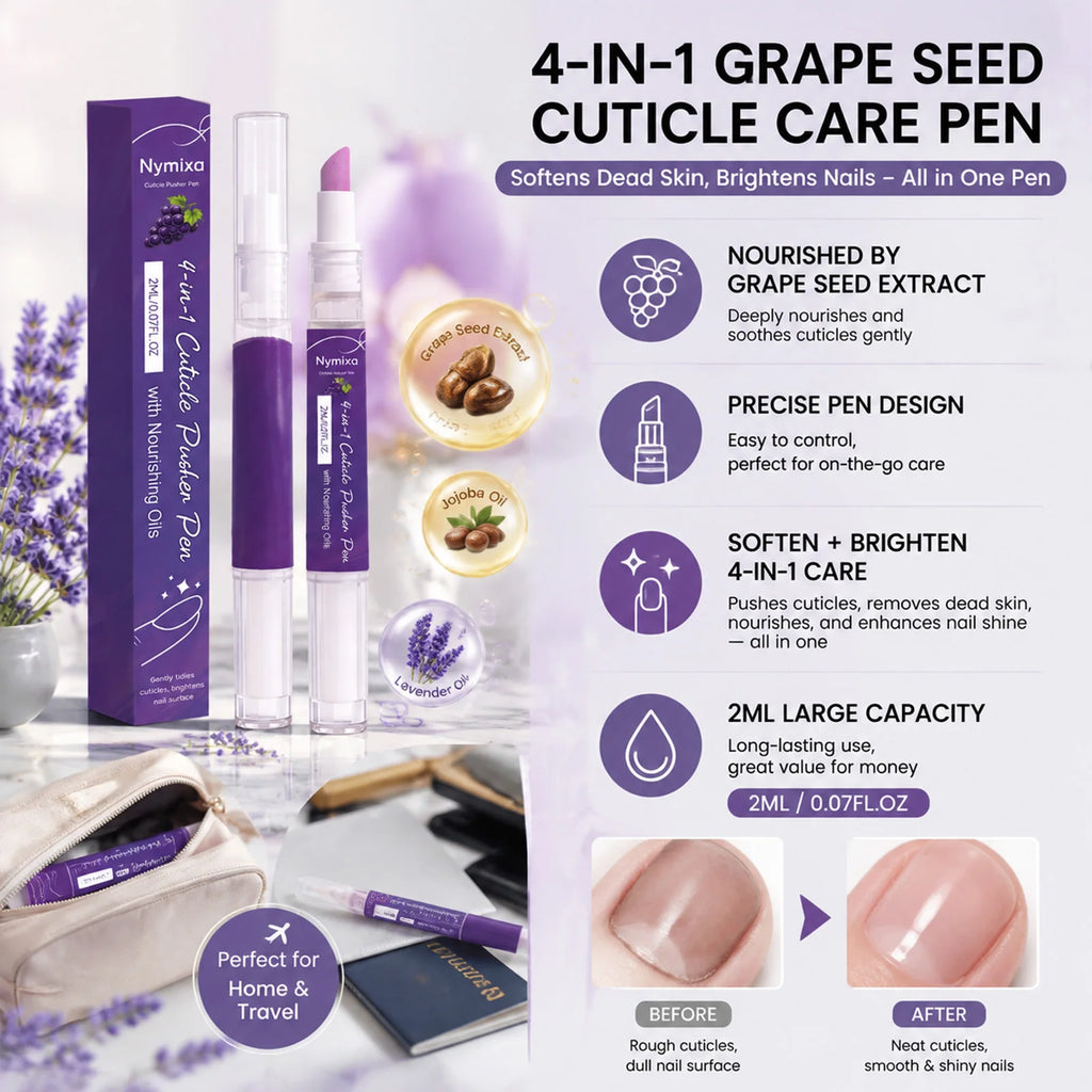 4-in-1 Cuticle Oil Pen – Jojoba, Lavender & Grape Extract Cuticle Oil Pen Nixie