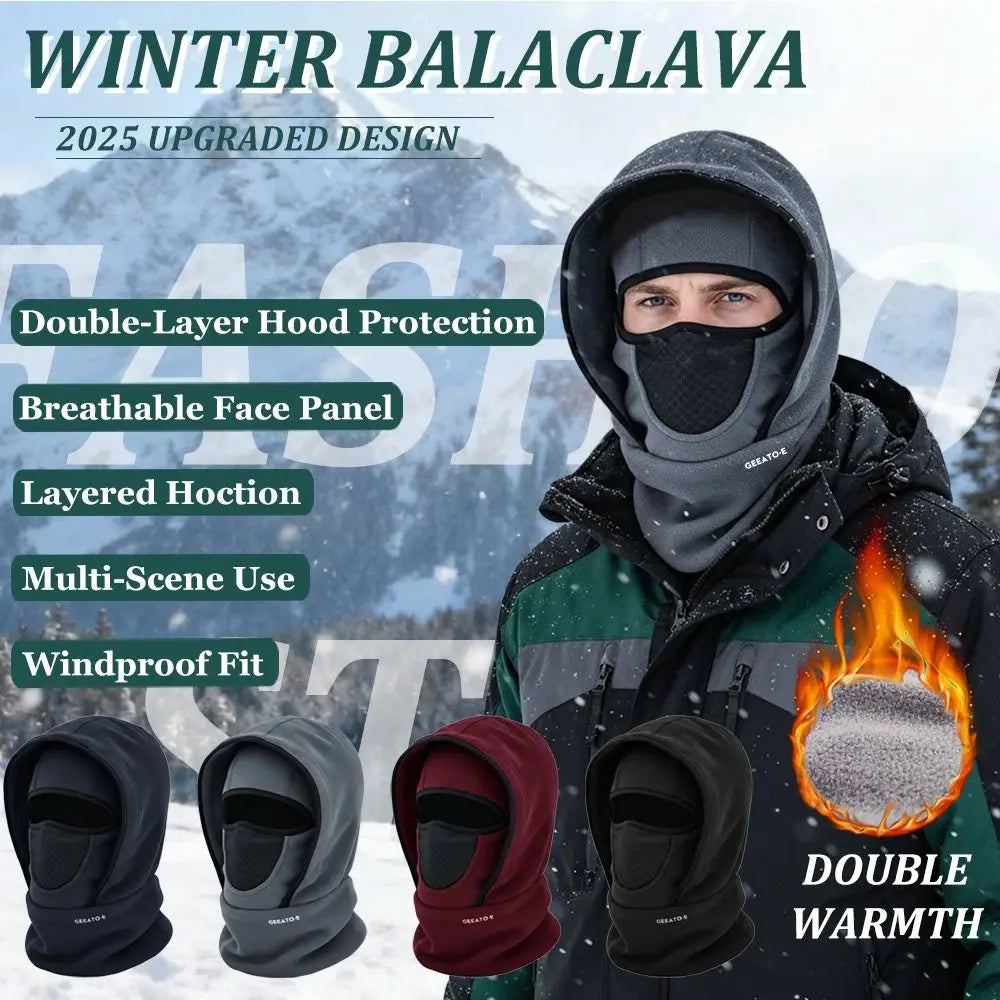 Waterproof Polar Fleece Balaclava Hat – Thermal Face & Neck Warmer Balaclava Hat Nixie