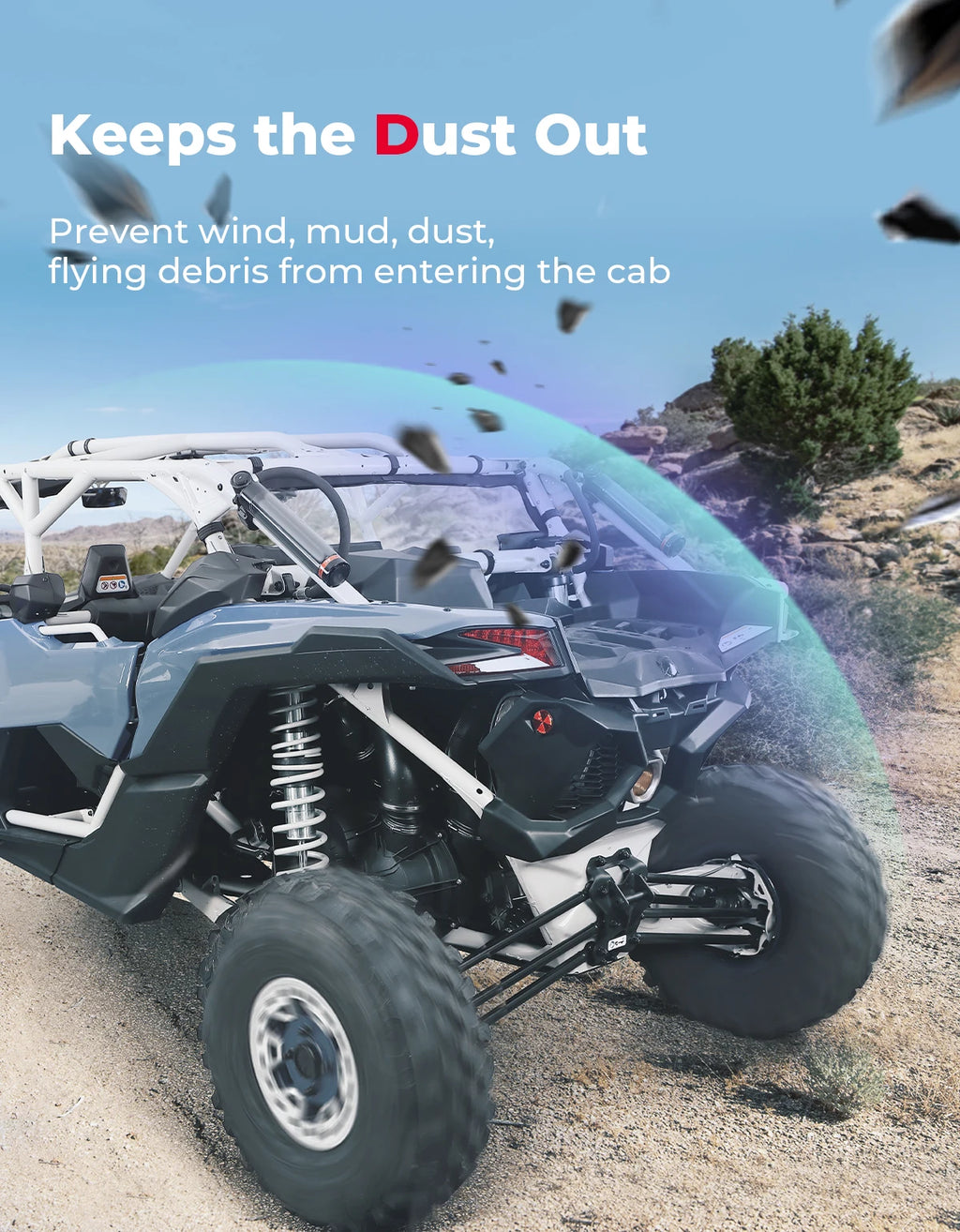 PVC Soft Door Kit & Rear Windshield – Can-Am Maverick X3 UTV Windshield Kit Nixie