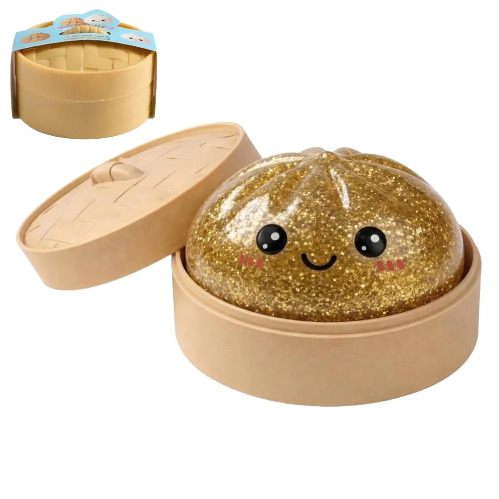 Squishy Cheese & Dumpling Fidget Squeeze Ball Toy – Slow Rise