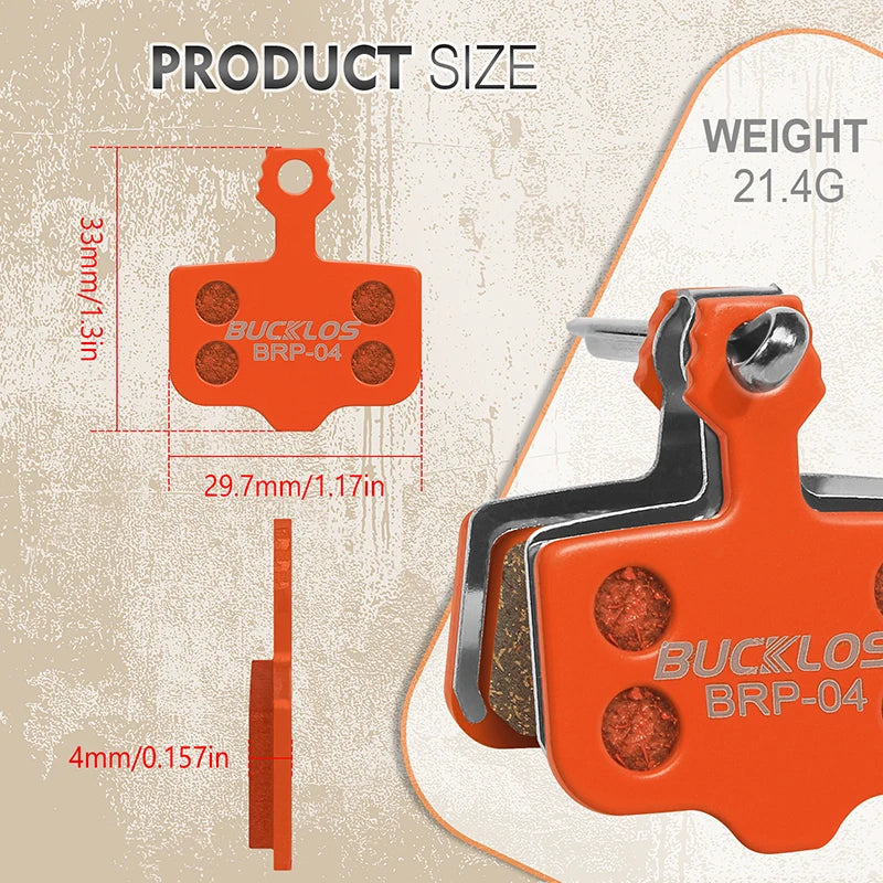 BUCKLOS MTB Disc Brake Pads Multi-Metallic SRAM AVID ELIXIR Disc Brake Pads Nixie