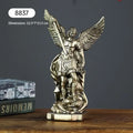 Resin St. Michael Archangel Statue – Catholic Altar Decor Gift Religious Figurine Nixie S