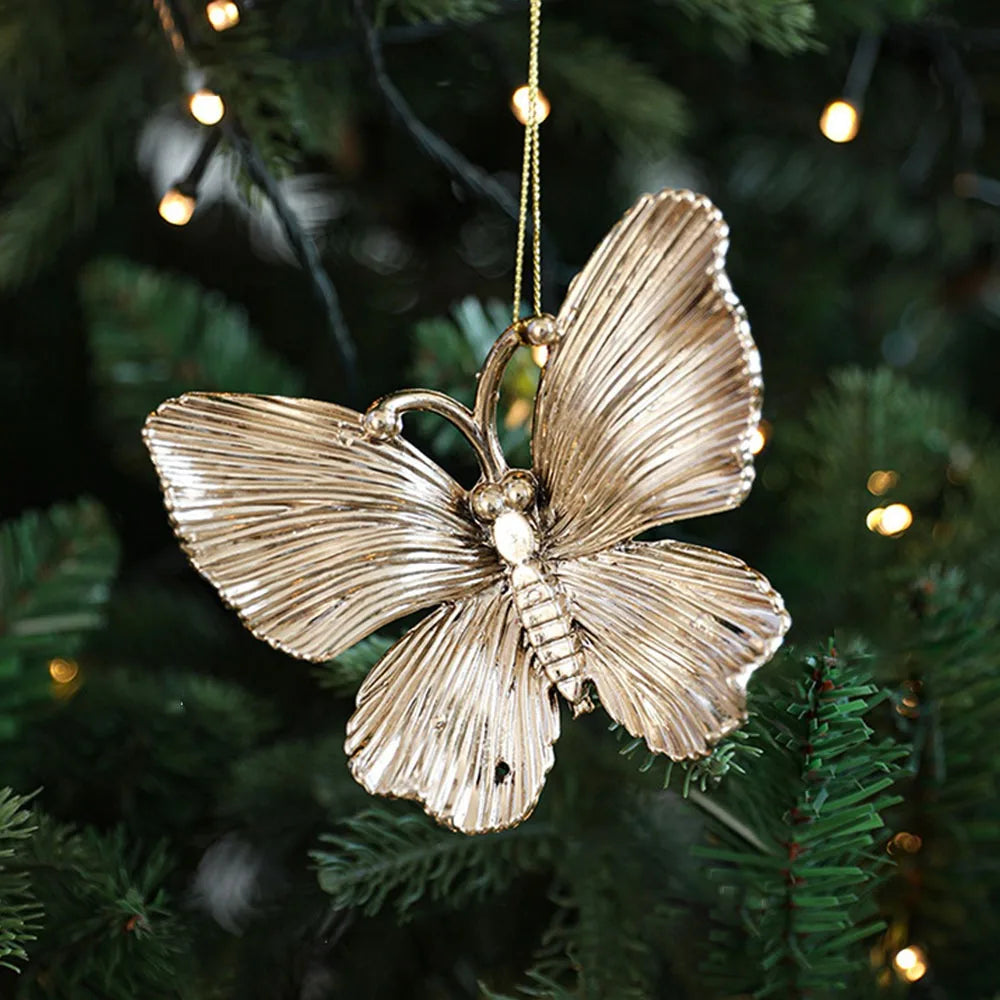 Gold Christmas Tree Ornaments – Angel & Snowflake Decorations