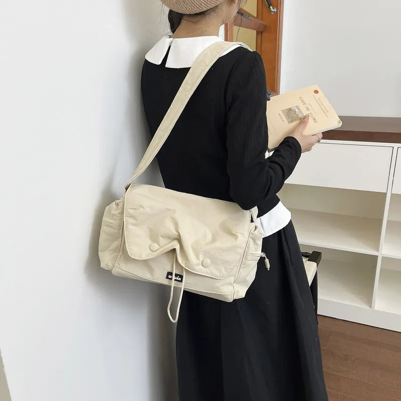 Nixie Nylon Crossbody Bag for Women – Lightweight Flap Satchel Crossbody Shoulder Bag Nixie