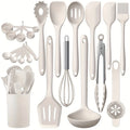 22-Piece Silicone Cooking Utensil Set with Holder | Nixie Silicone Utensil Set Nixie black