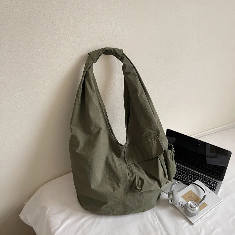 Japanese-Style Large Capacity Nylon Tote Crossbody Bag Tote Crossbody Bag Nixie