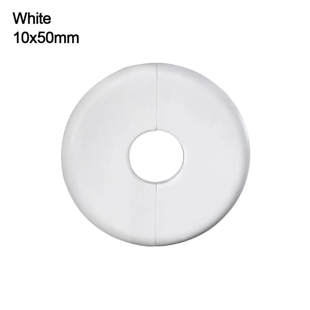 ABS Round Faucet Pipe Decorative Cover – White & Black Pipe Decorative Cover Nixie white-10x50mm