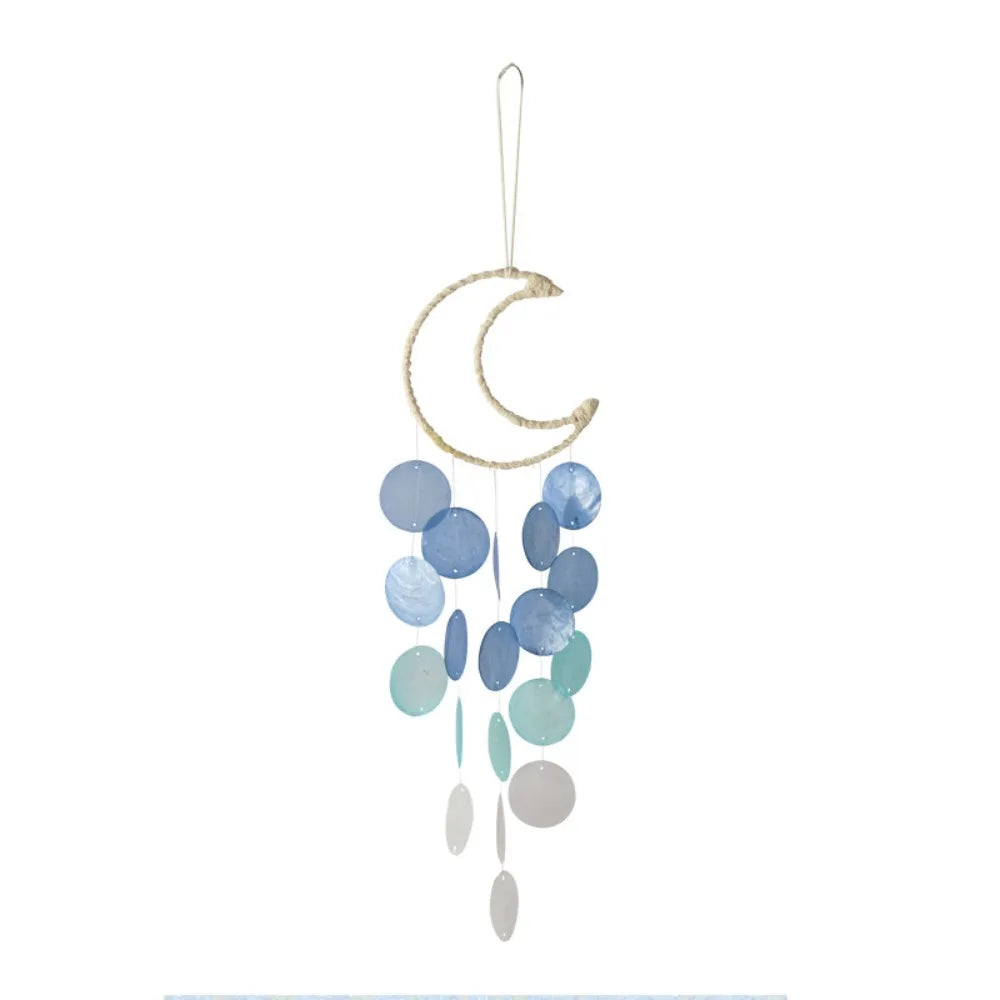 Circle Shell Wind Chimes – Natural Moon Shell Dream Catcher
