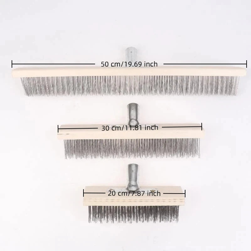 Heavy Duty Steel Wire Deck Brush Head 20cm 30cm 50cm Wire Deck Brush Nixie