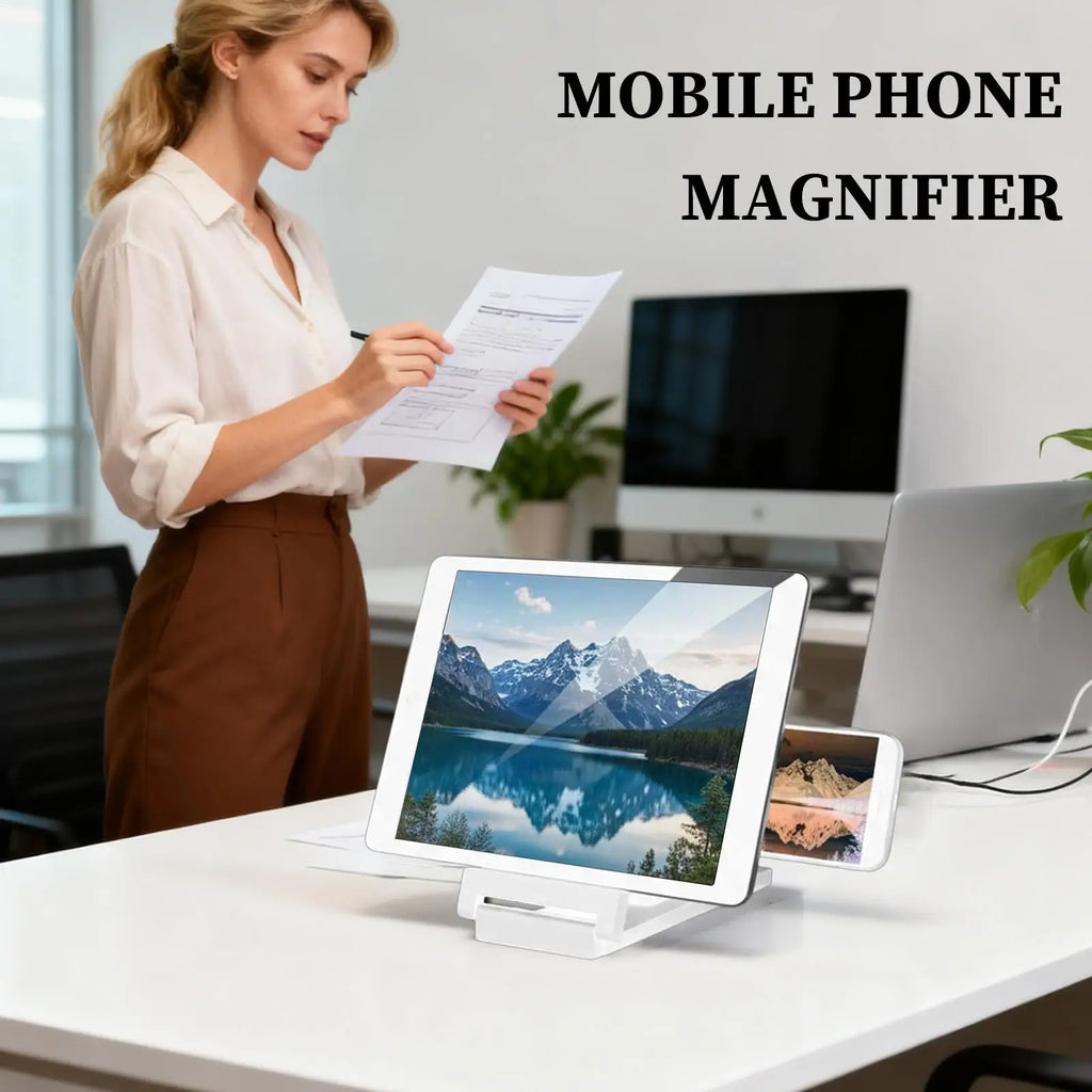 Foldable Phone Screen Magnifier 14" HD Projection Stand
