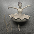 Ballet Dancer Resin Hanging Planter | UV Resistant Wall Flower Pot Hanging Planter Nixie A1