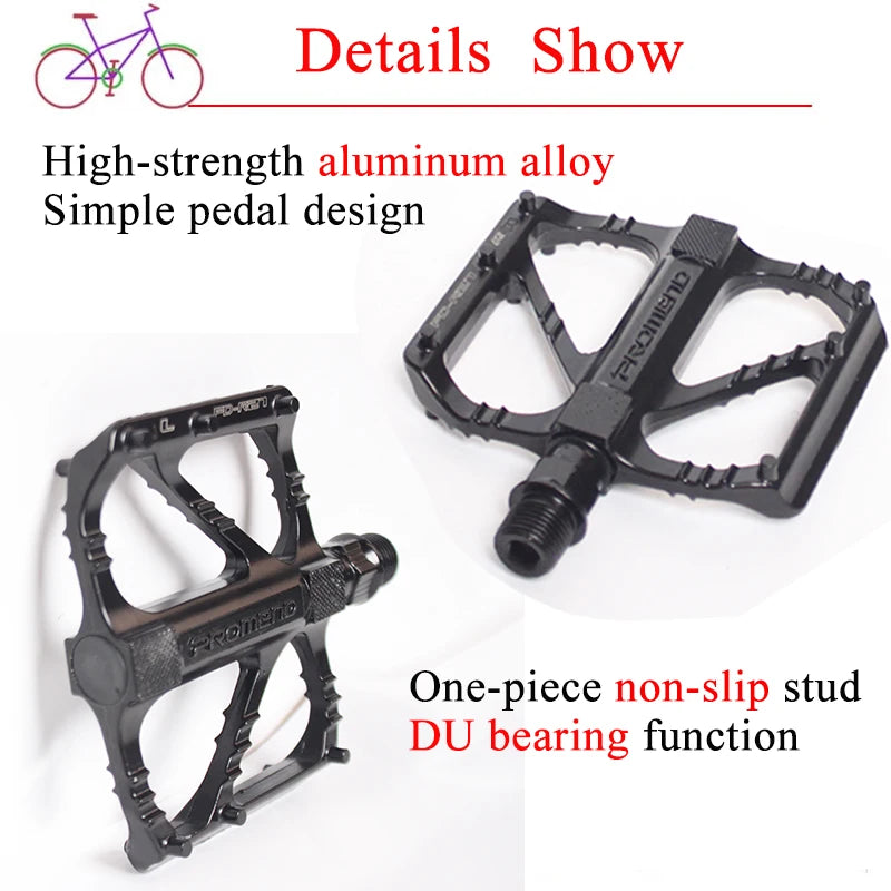 PROMEND M29/R27 Ultralight Aluminum Flat Bike Pedals – MTB Road Flat Bike Pedals Nixie