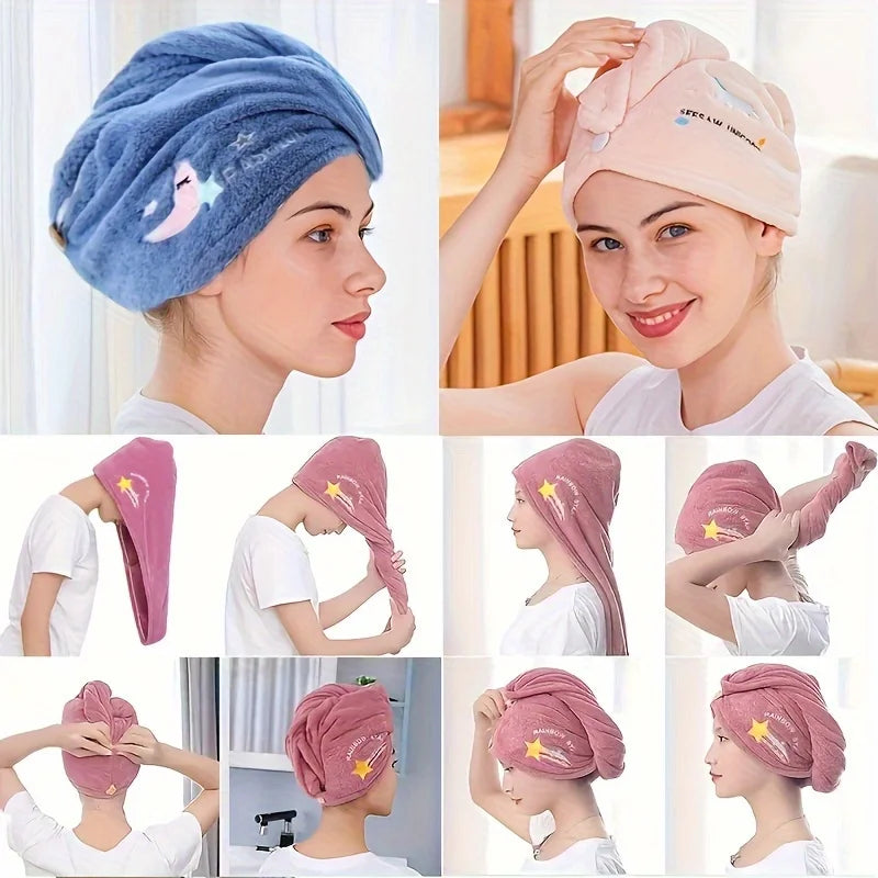 Quick-Dry Hair Towel Wrap Bonnet – Super Absorbent for Women Hair Towel Wrap Nixie