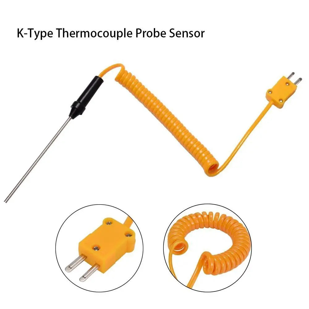 K-Type Fiberglass Thermocouple Probe TM902C -50°C–150°C