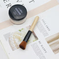Oblique Head Foundation Powder Makeup Brush – Wood Handle