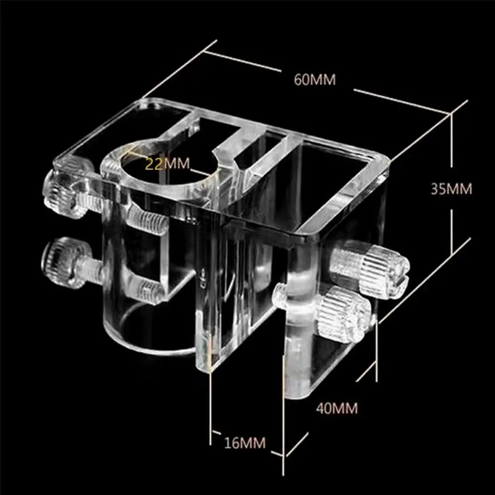 Acrylic Aquarium Pipe Clip Holder – Fits Tubes Up to 20mm