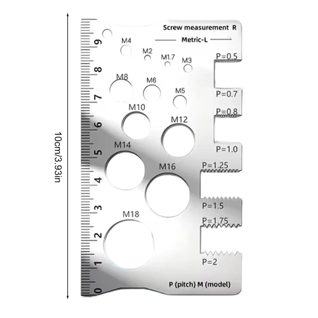 Precision Metric Thread Gauge – Screw, Bolt & Nut Measurement Tool