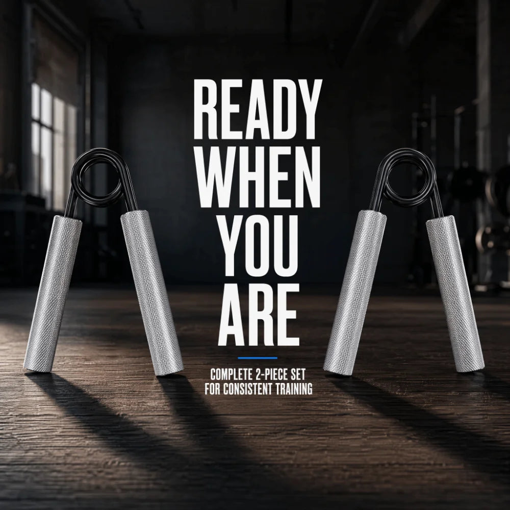 2pc Hand Grip Strengthener 150LB & 200LB Aluminum Forearm Trainer Hand Grip Strengthener Nixie